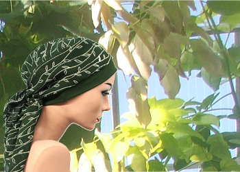 Chemo Kopftuch aus dem Atelier Ingrid Petersen